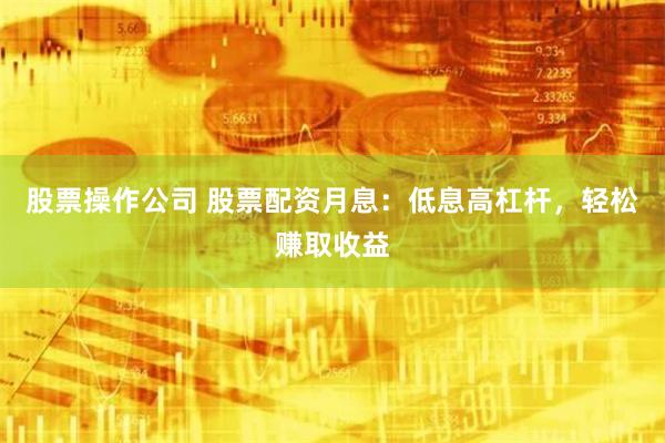 股票操作公司 股票配资月息:低息高杠杆,轻松赚取收益